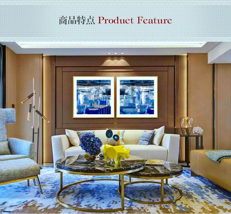 抽象晶瓷工藝畫 客廳裝飾畫 樣板房掛畫 玄關(guān)晶瓷畫 純手繪油畫 凌痕